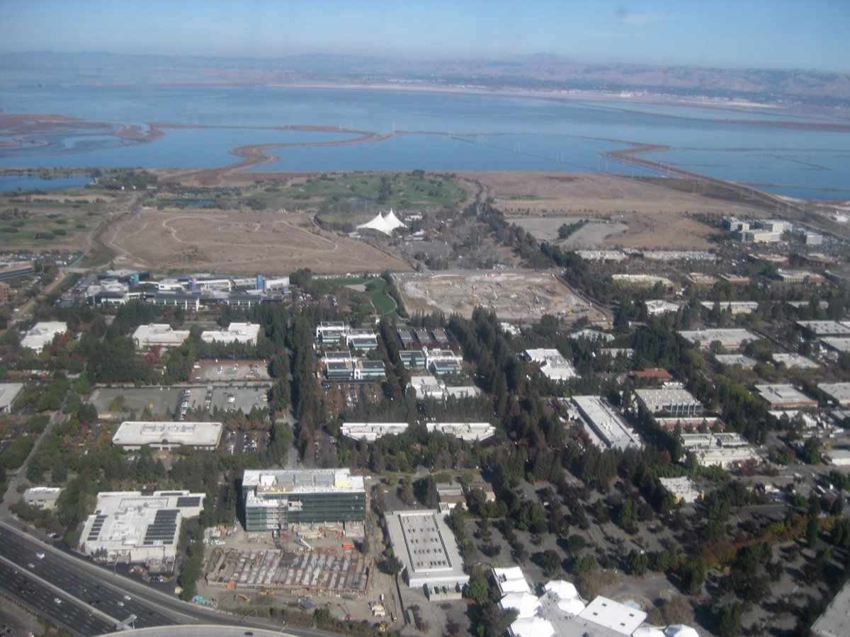 Early in 2018 I took this photo of North Bayshore on a courtesy flight.